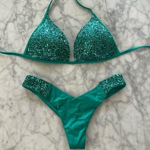 Calzedonia green sparkling ✨ bikini